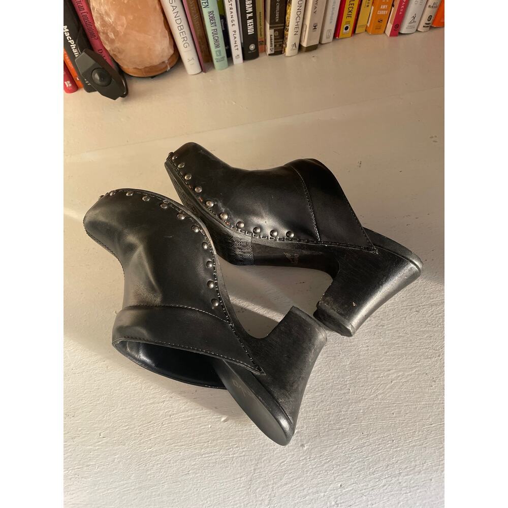 Dansko RAE Studded Mules Clogs Women US 9 (EU 39) Black Leather Slide Clog 3.5" - Picture 7 of 11